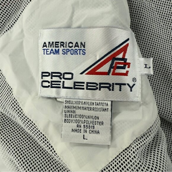 Vintage American Team Sports Men's Sz Large Racing Windbreaker Jacket 100% Nylon - Picture 2 of 13